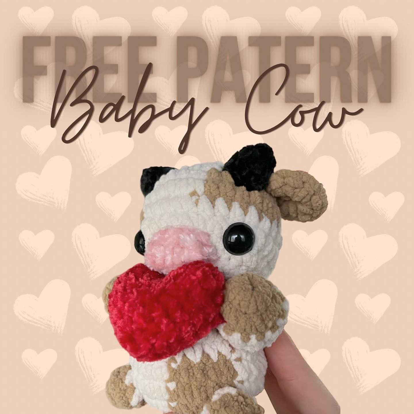 free pattern baby cow