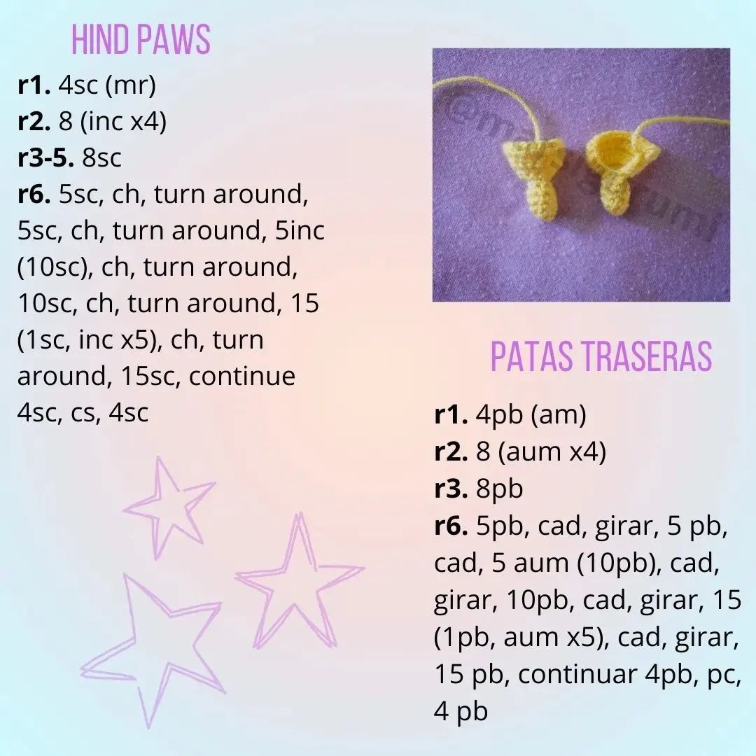 free pattern yellow kitty