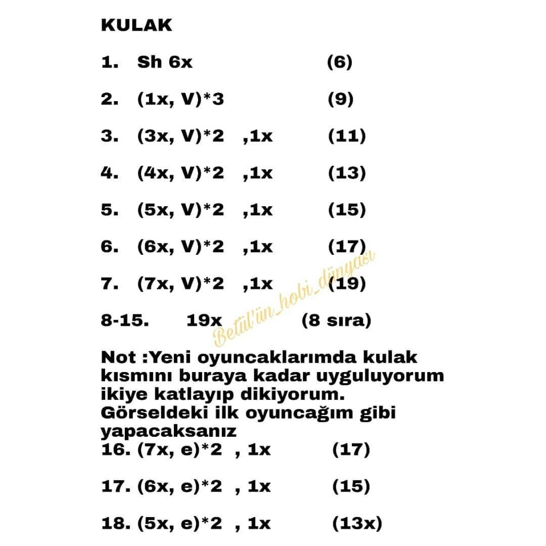 Geyik çıngırak tığ işi deseni, beyaz kafa, sarı namlu, mavi kulaklar, turuncu boynuzlar