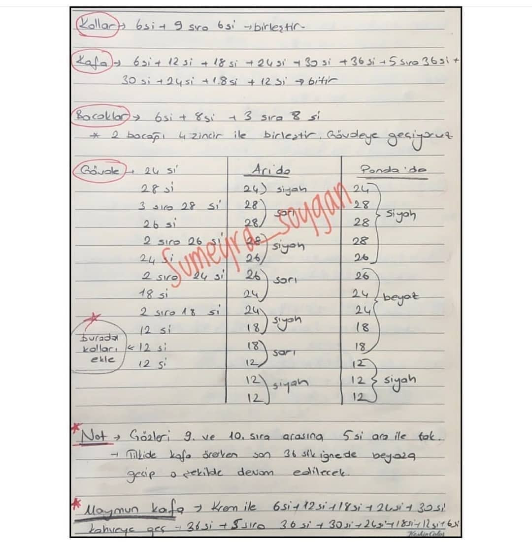 Geyik, tavşan, kurbağa, arı, tilki, domuz, inek, fil, maymun, kaplan, ayı, panda, tavuk gibi 15 küçük hayvan tığ işi deseninden oluşan koleksiyon....