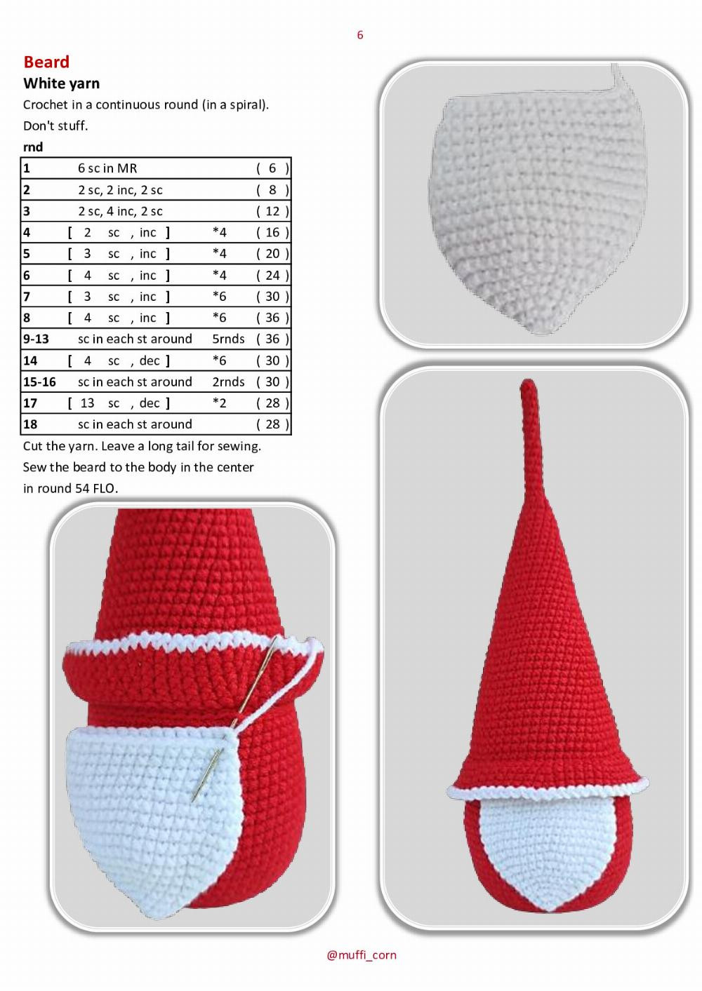 gnome an cup crochet pattern