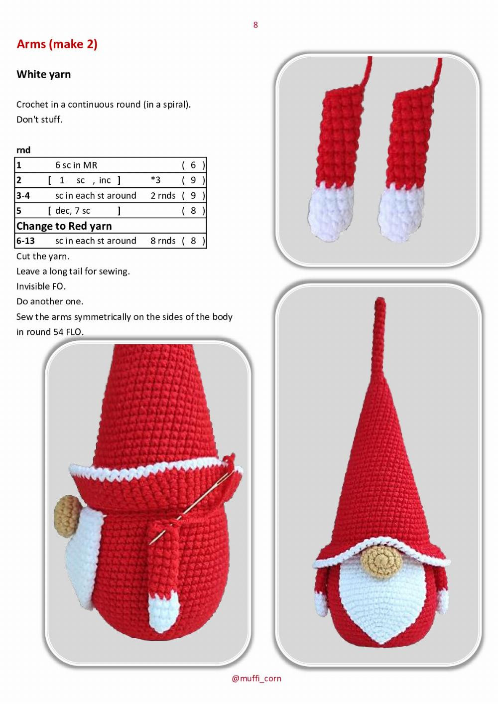 gnome an cup crochet pattern