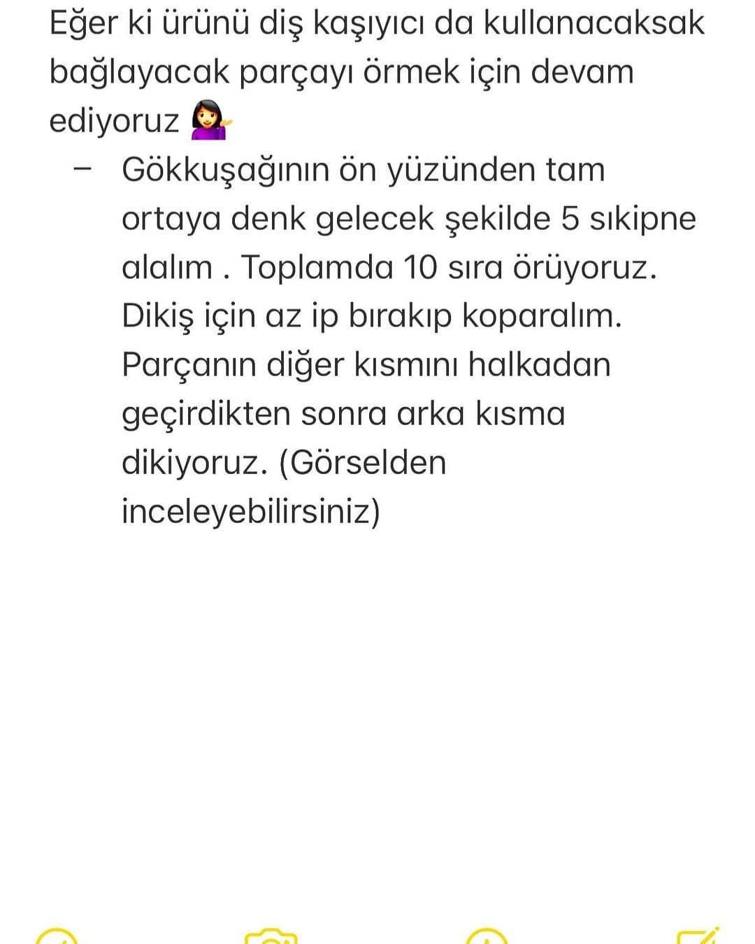 gökkuşağı tığ işi desen