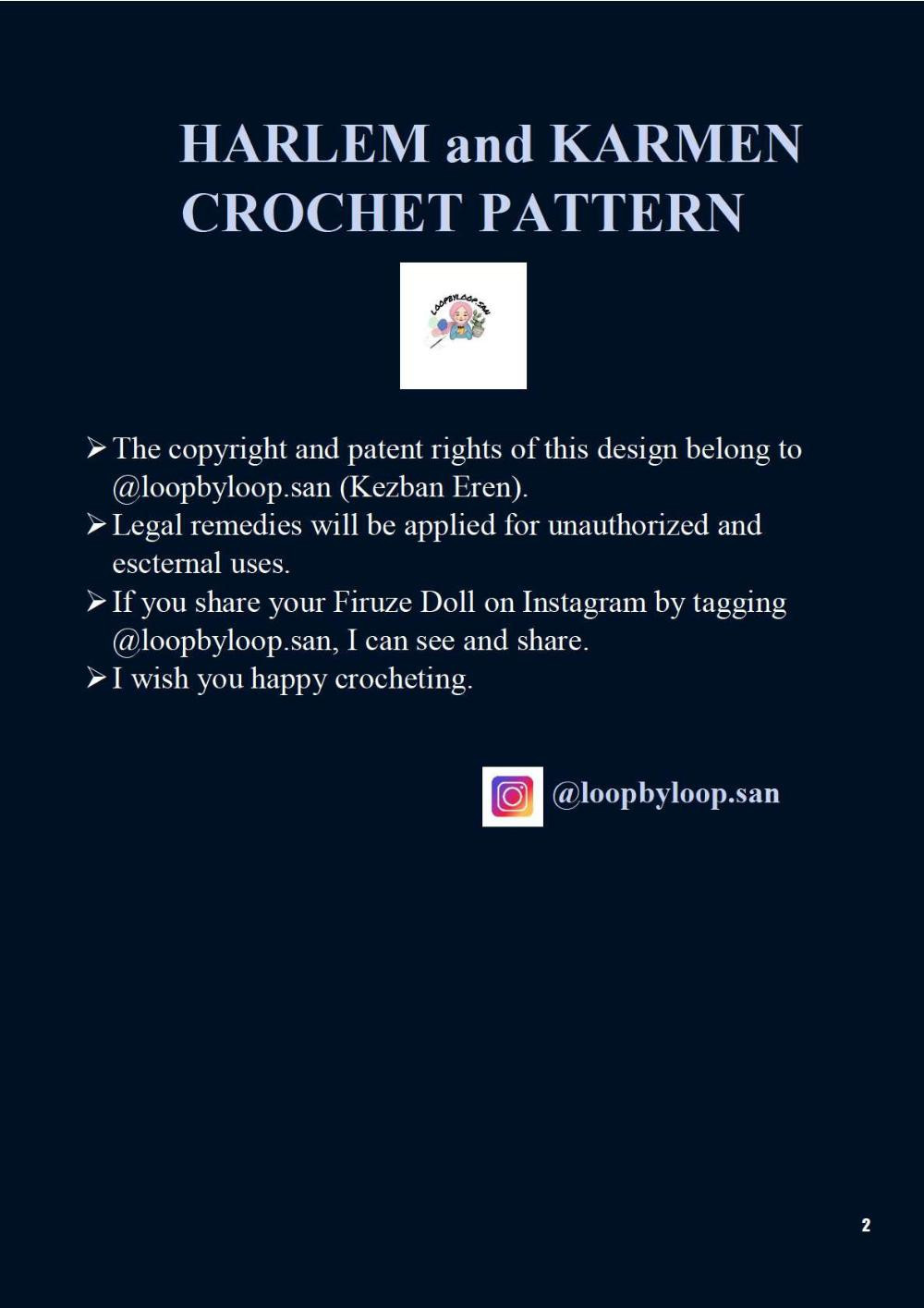 harlem and karmen crochet pattern