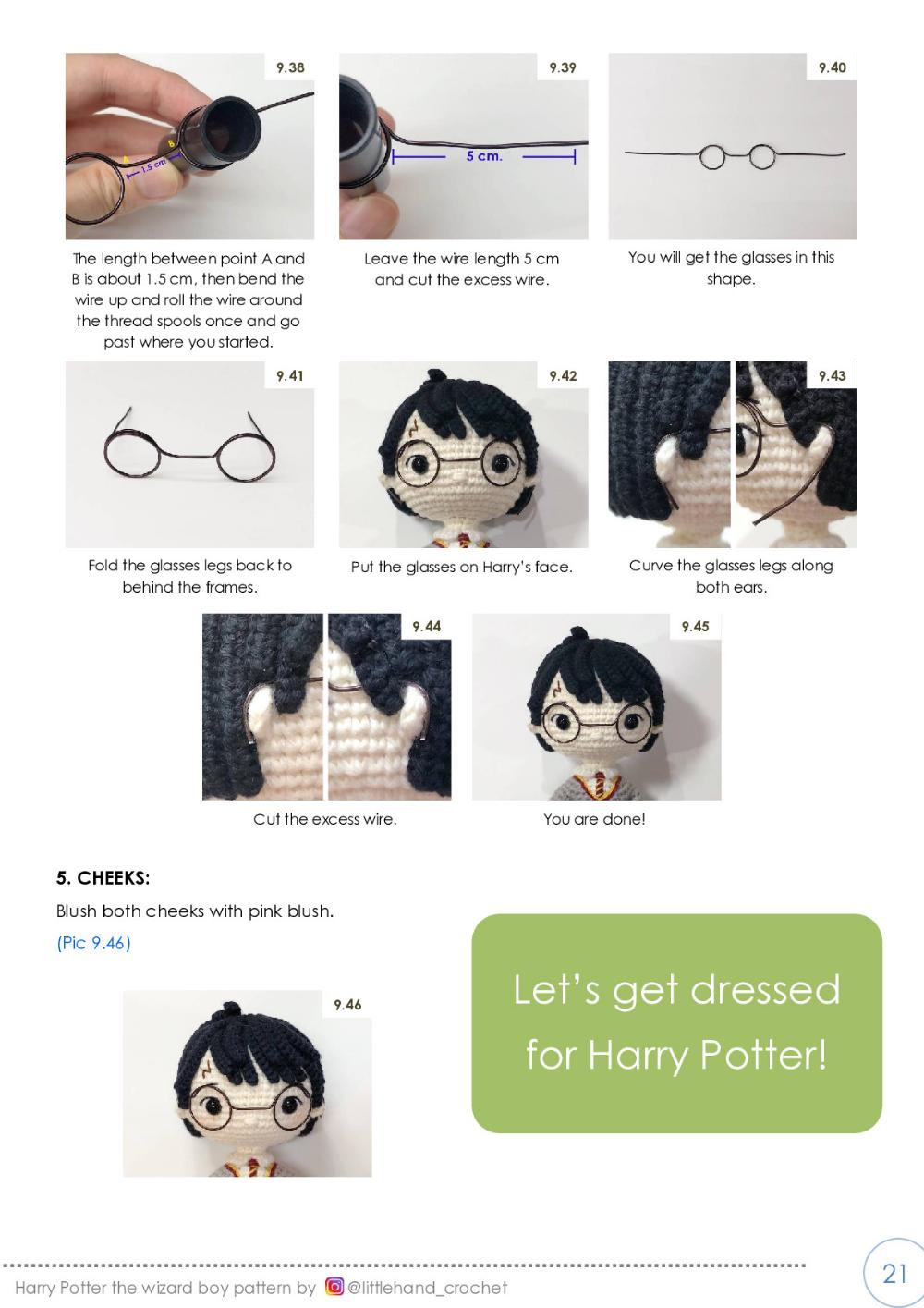 harry potter the wizard boy crochet pattern