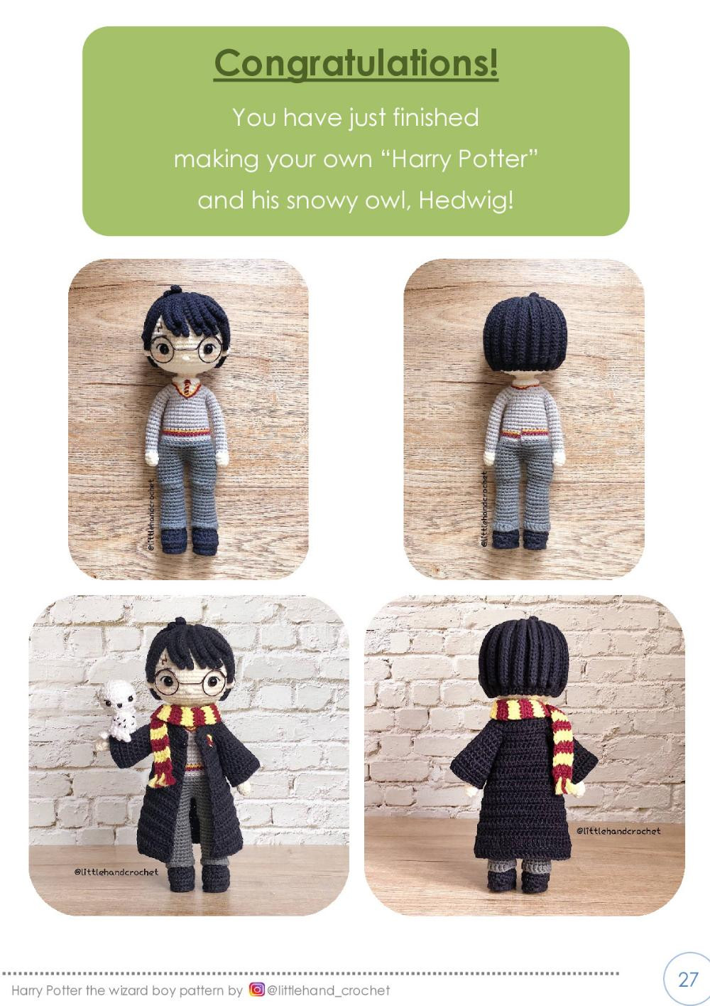 harry potter the wizard boy crochet pattern