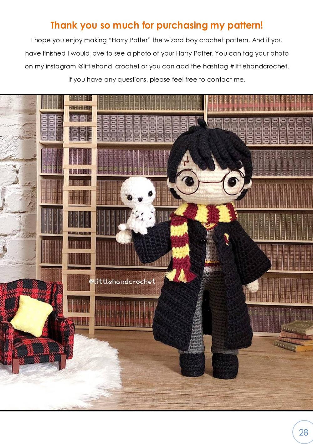 harry potter the wizard boy crochet pattern