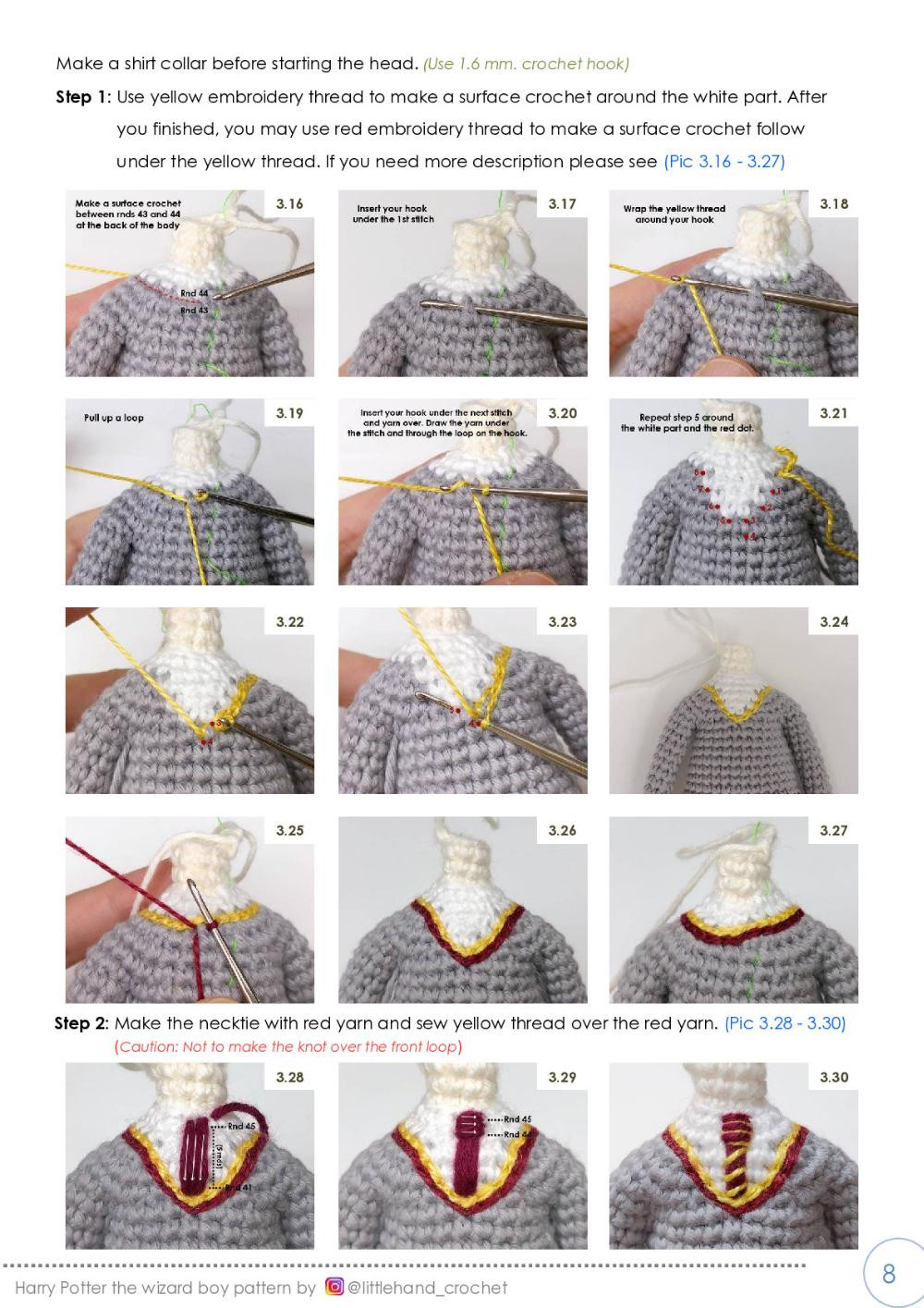 harry potter the wizard boy crochet pattern