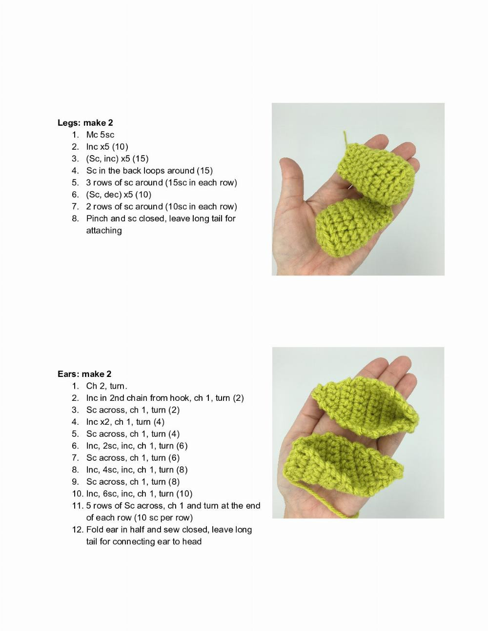 Hatching Alien crochet pattern