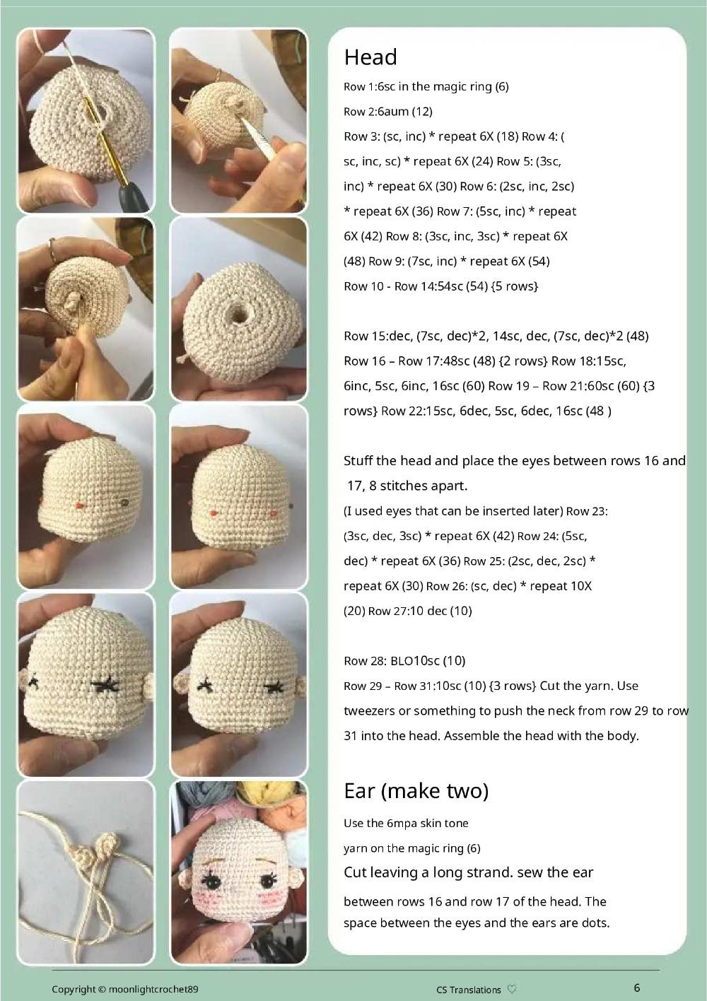 jade doll crochet pattern