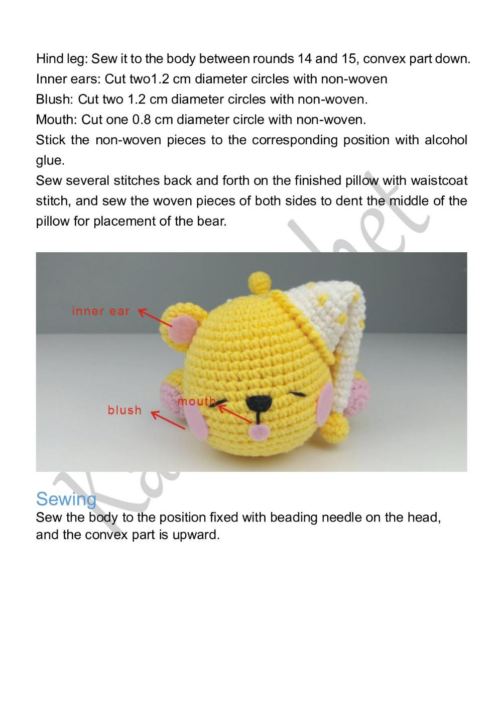 kaia crochet sleepy bear heart crochet pattern