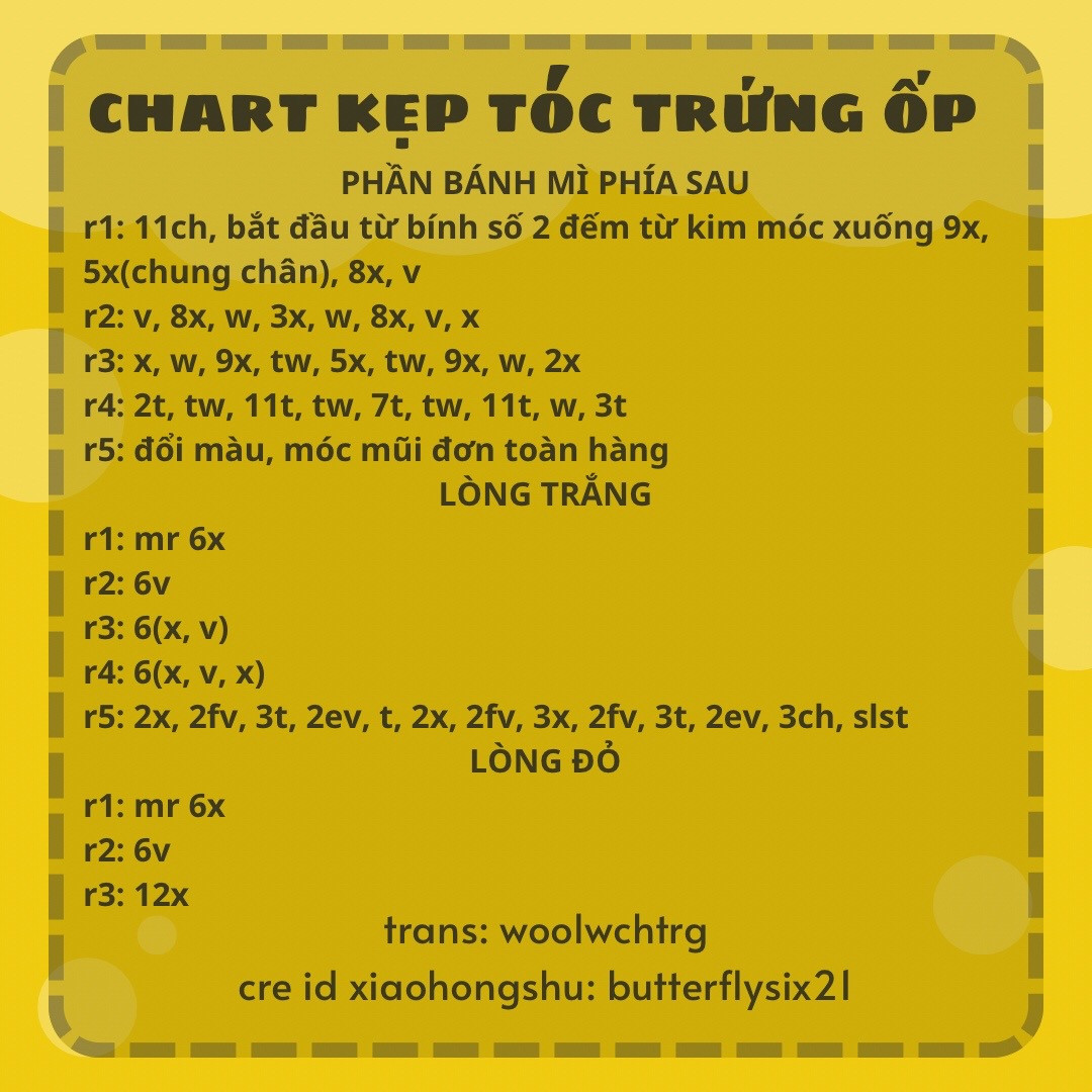 kẹp tóc trứng ốp