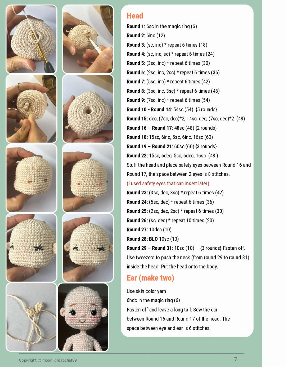 kiki doll crochet pattern