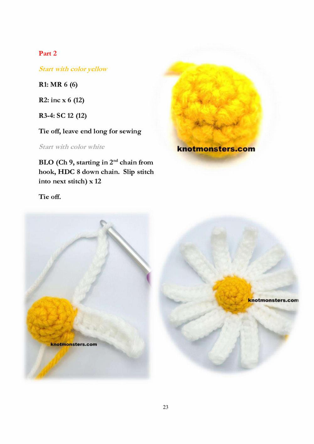 knot monsters flower pens edition 12 amigurumi crochet patterns