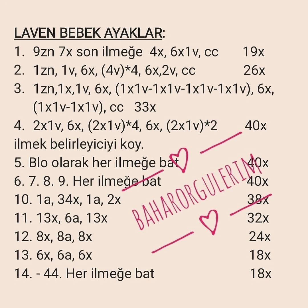 laven bebek örgü modeli 2