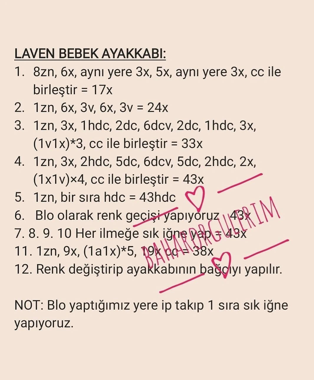 Laven bebek tığ işi modeli