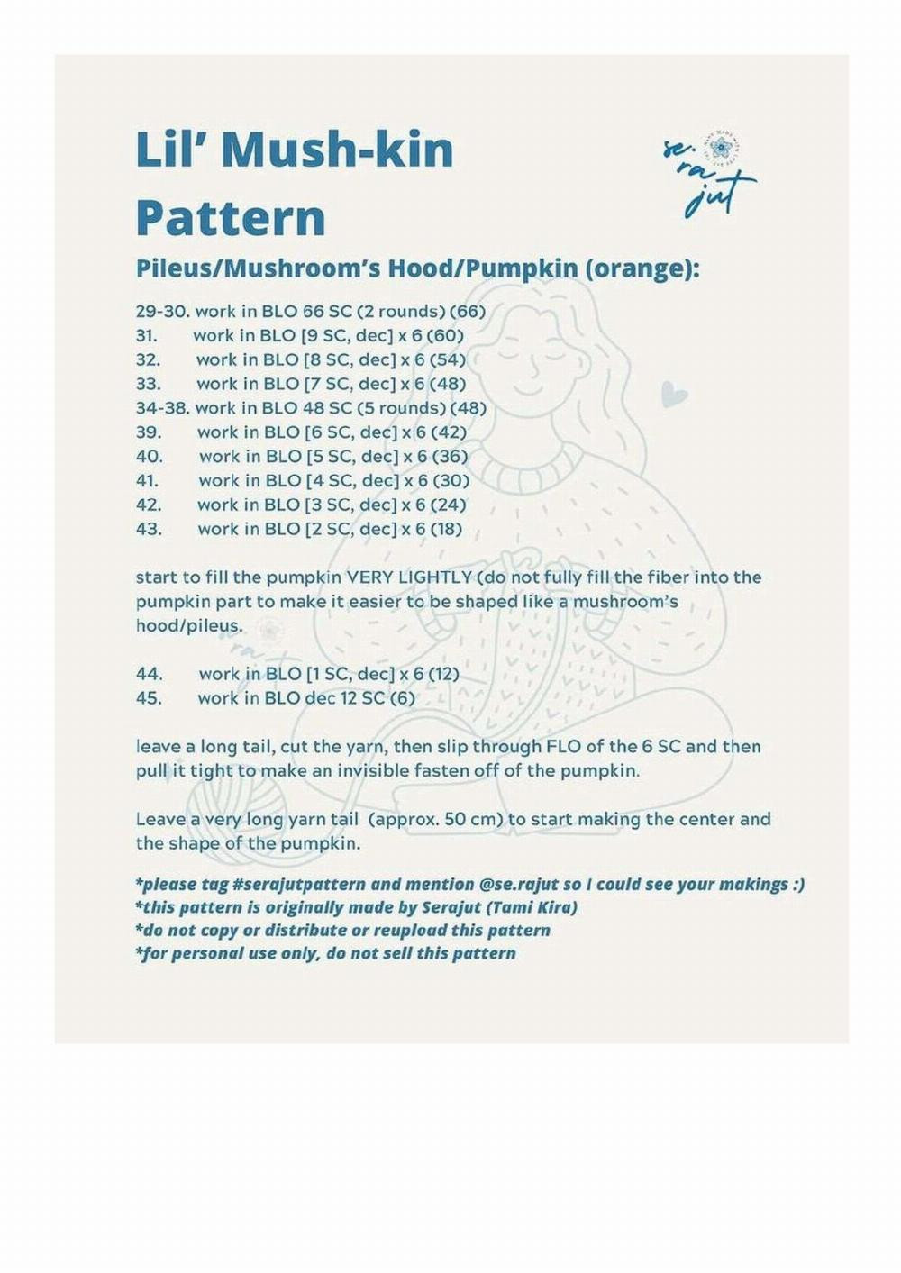 lil' mush-kin pattern