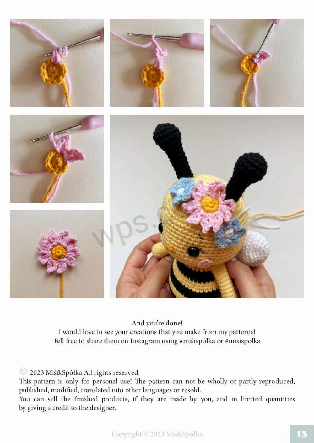 lily the bee crochet pattern