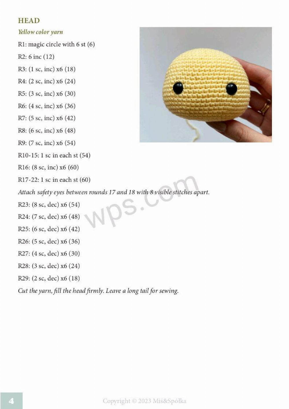 lily the bee crochet pattern