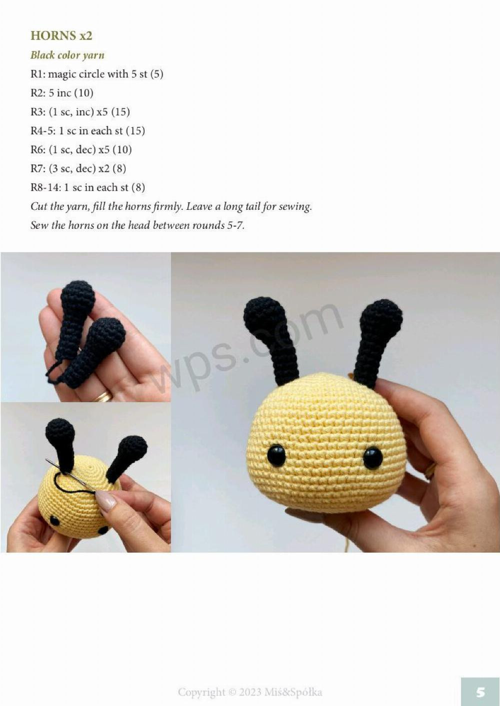 lily the bee crochet pattern