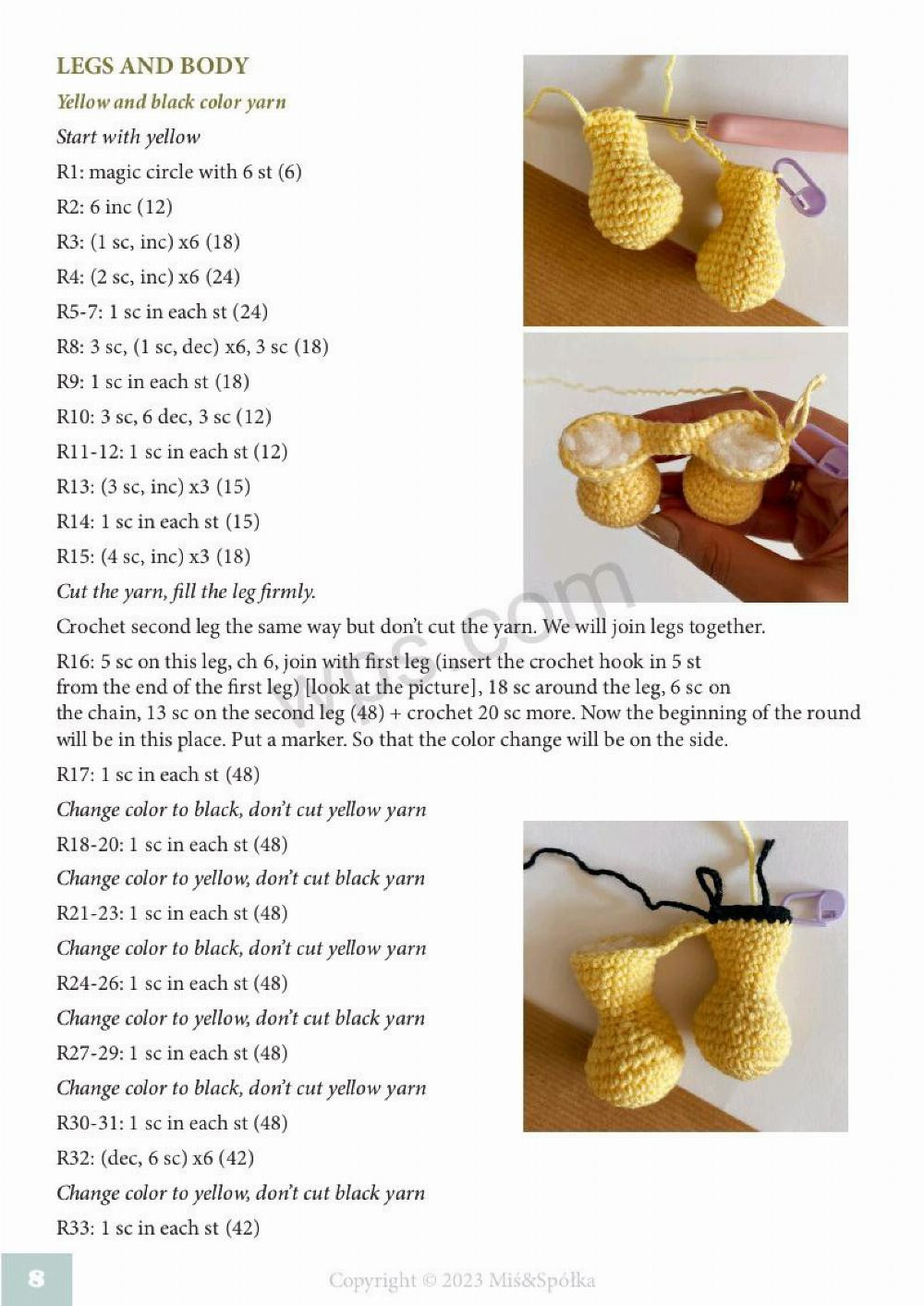 lily the bee crochet pattern