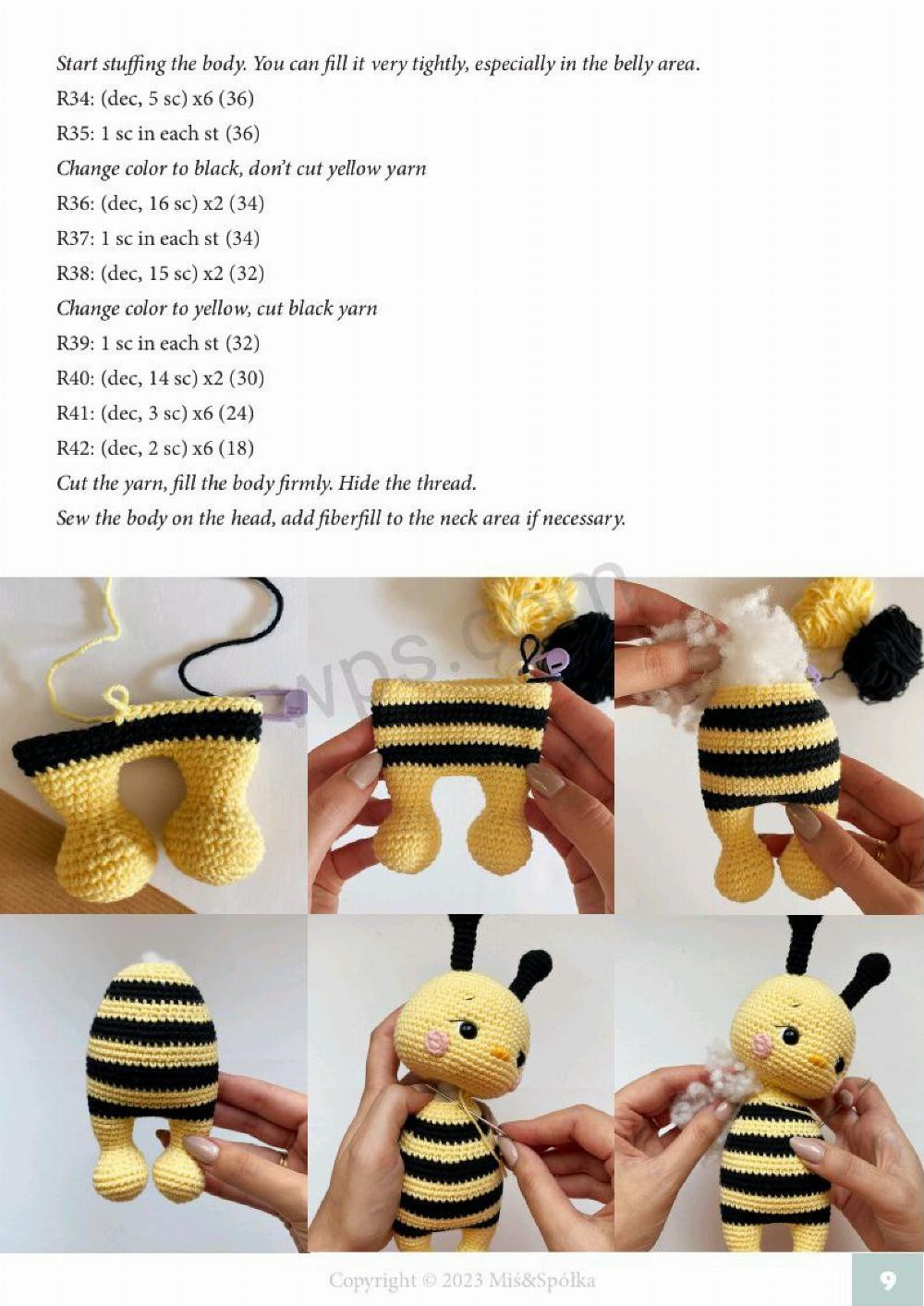 lily the bee crochet pattern