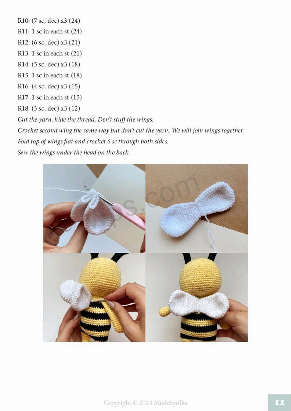 lily the bee crochet pattern