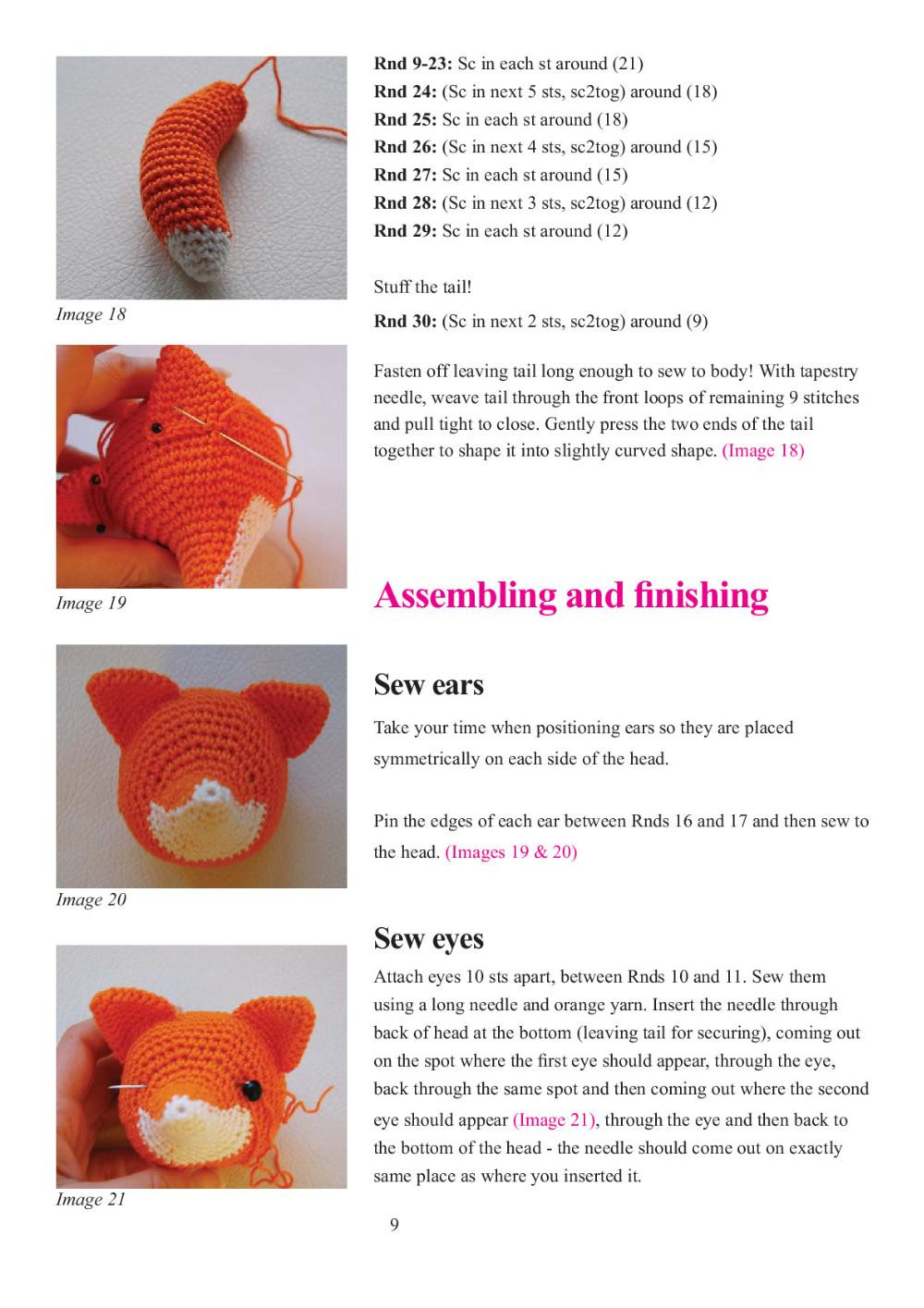 Lisa the Fox crochet pattern