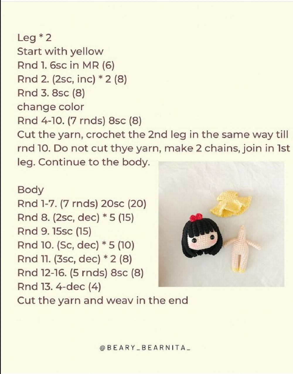 little doll free pattern