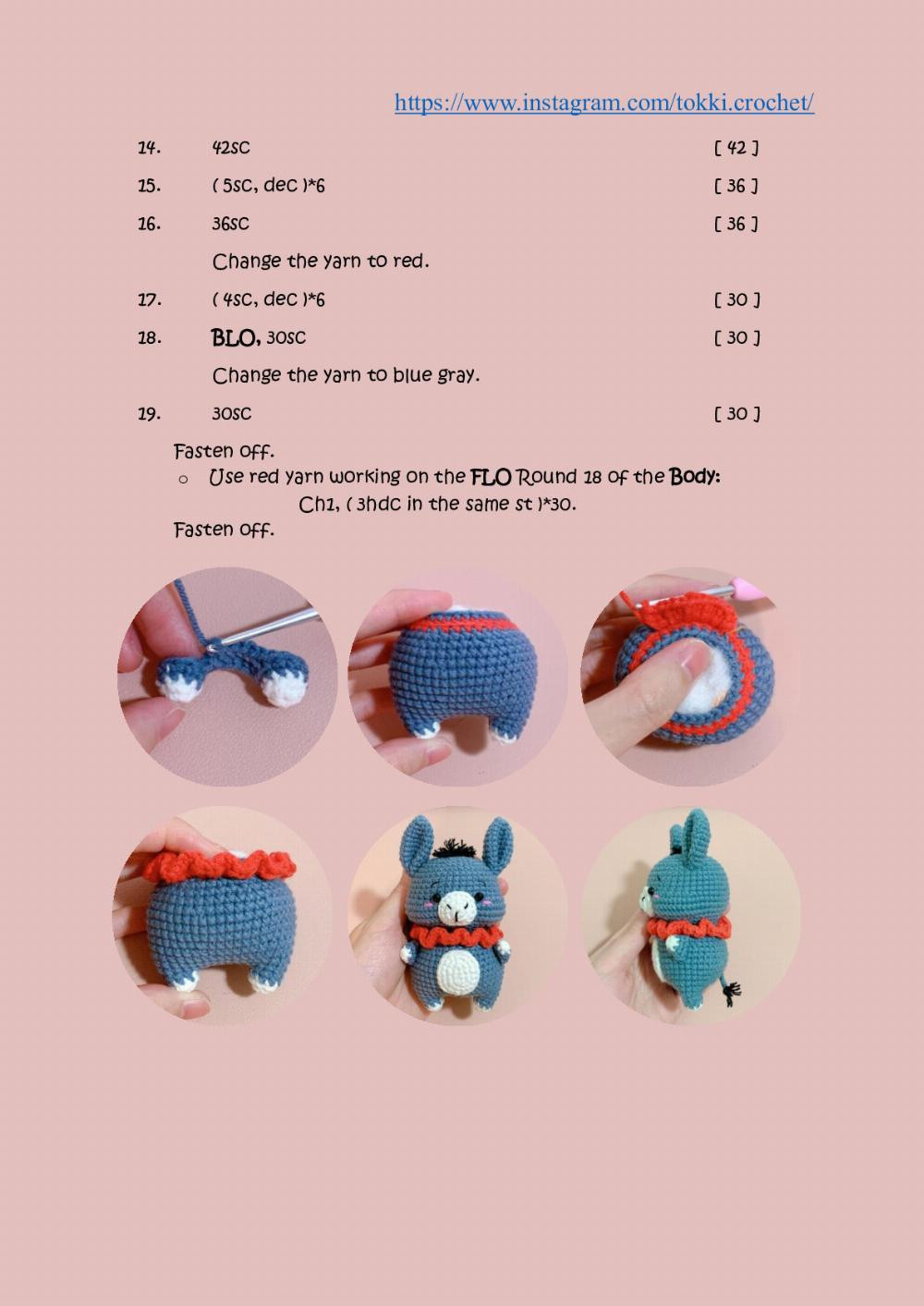 little donkey crochet pattern