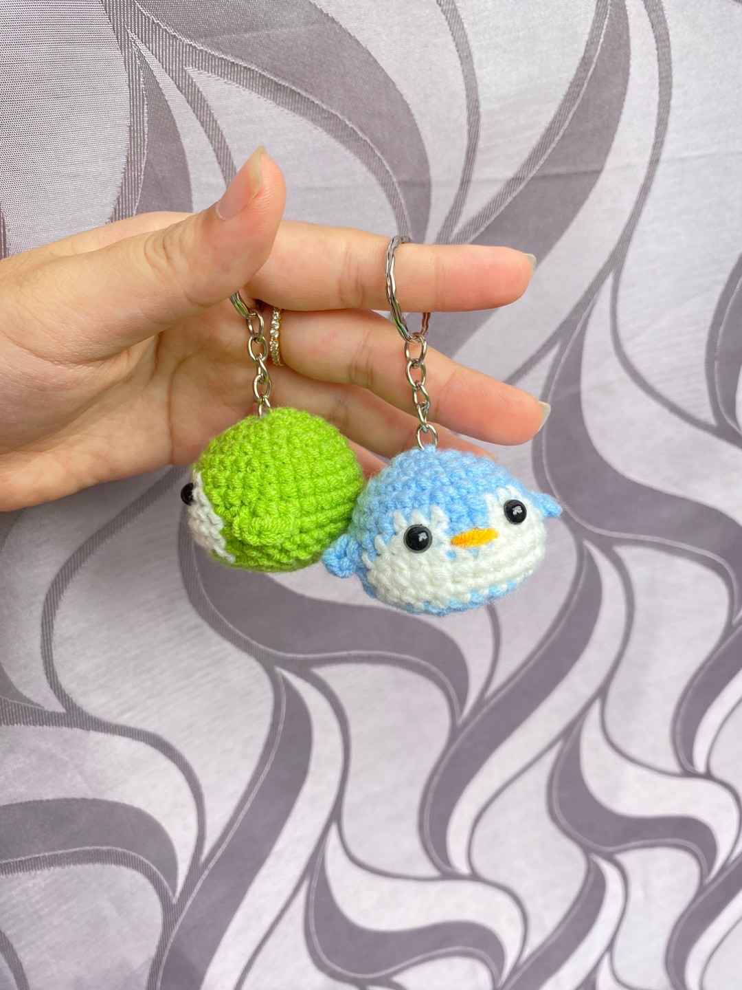little penguin keychain crochet pattern