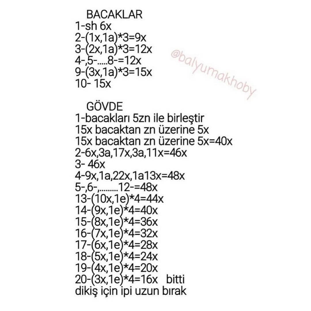 Maymun, fil, panda tığ işi modelleri