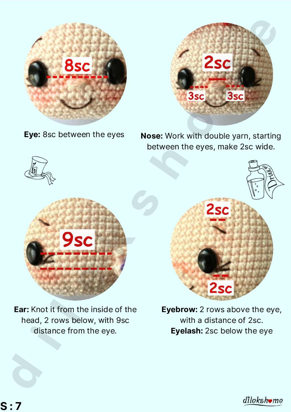 mia doll english crochet pattern