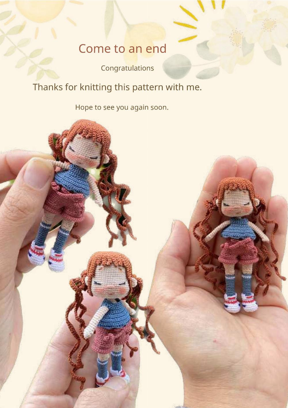 miniature sushu doll crochet pattern