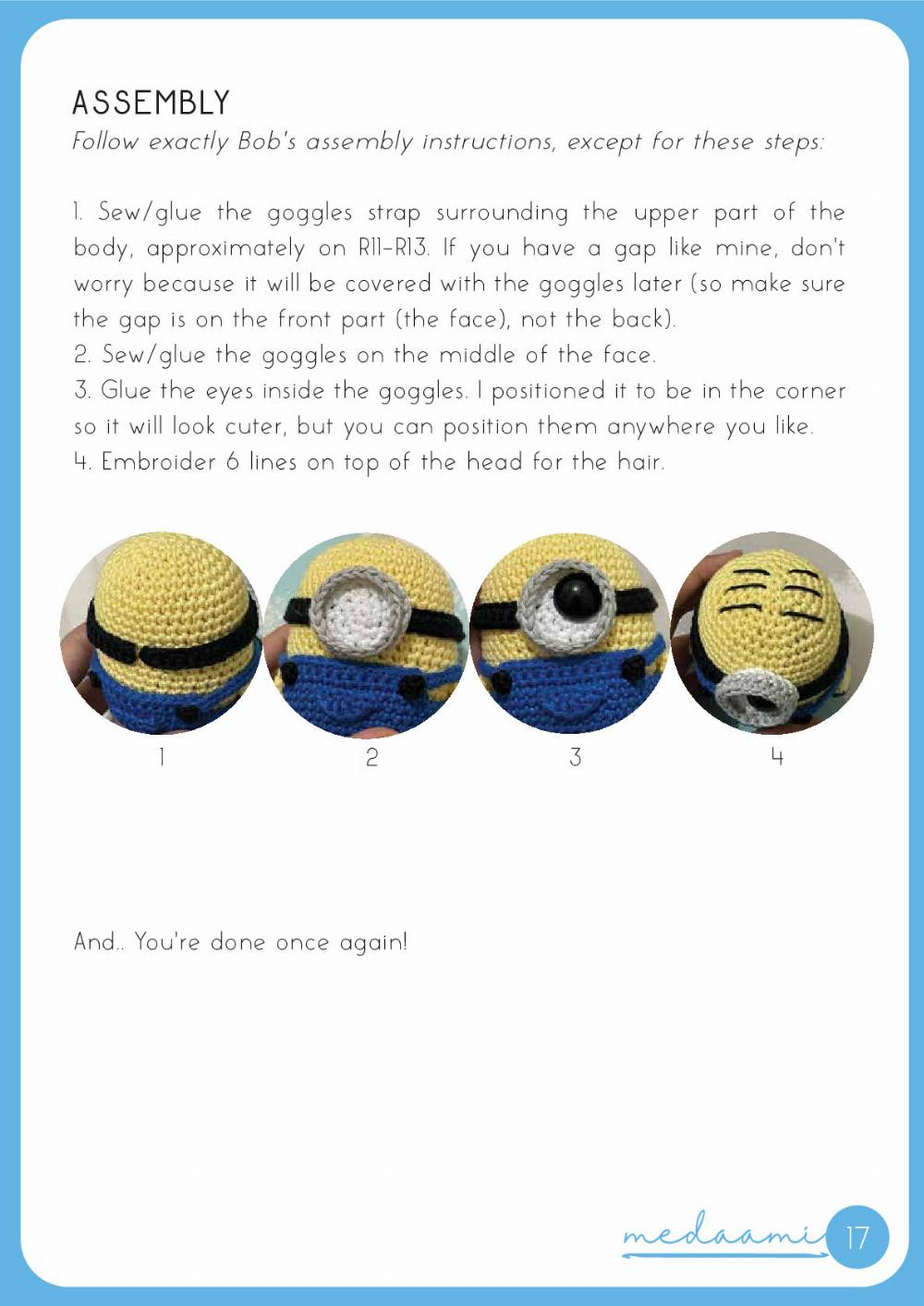 minions crochet pattern