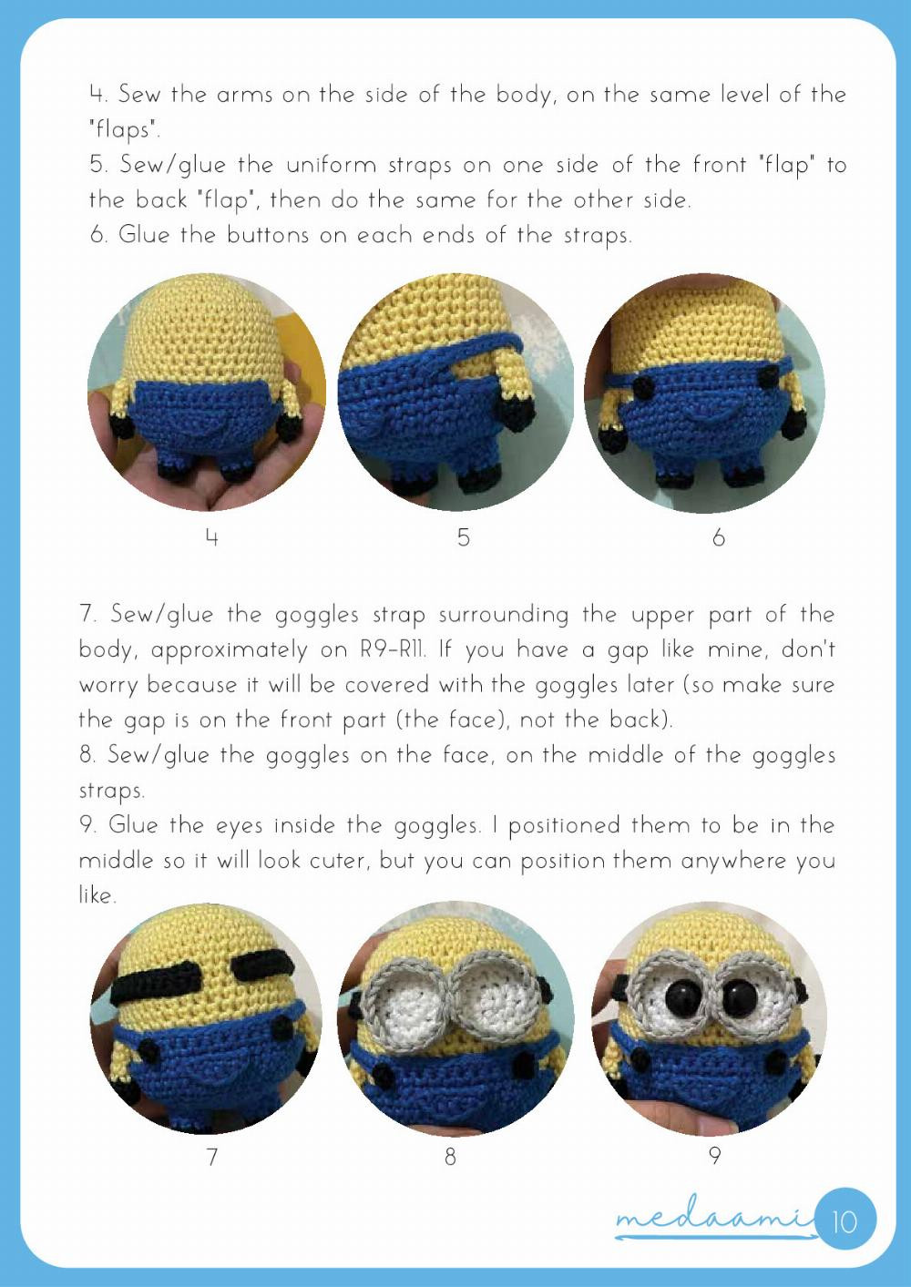 minions crochet pattern