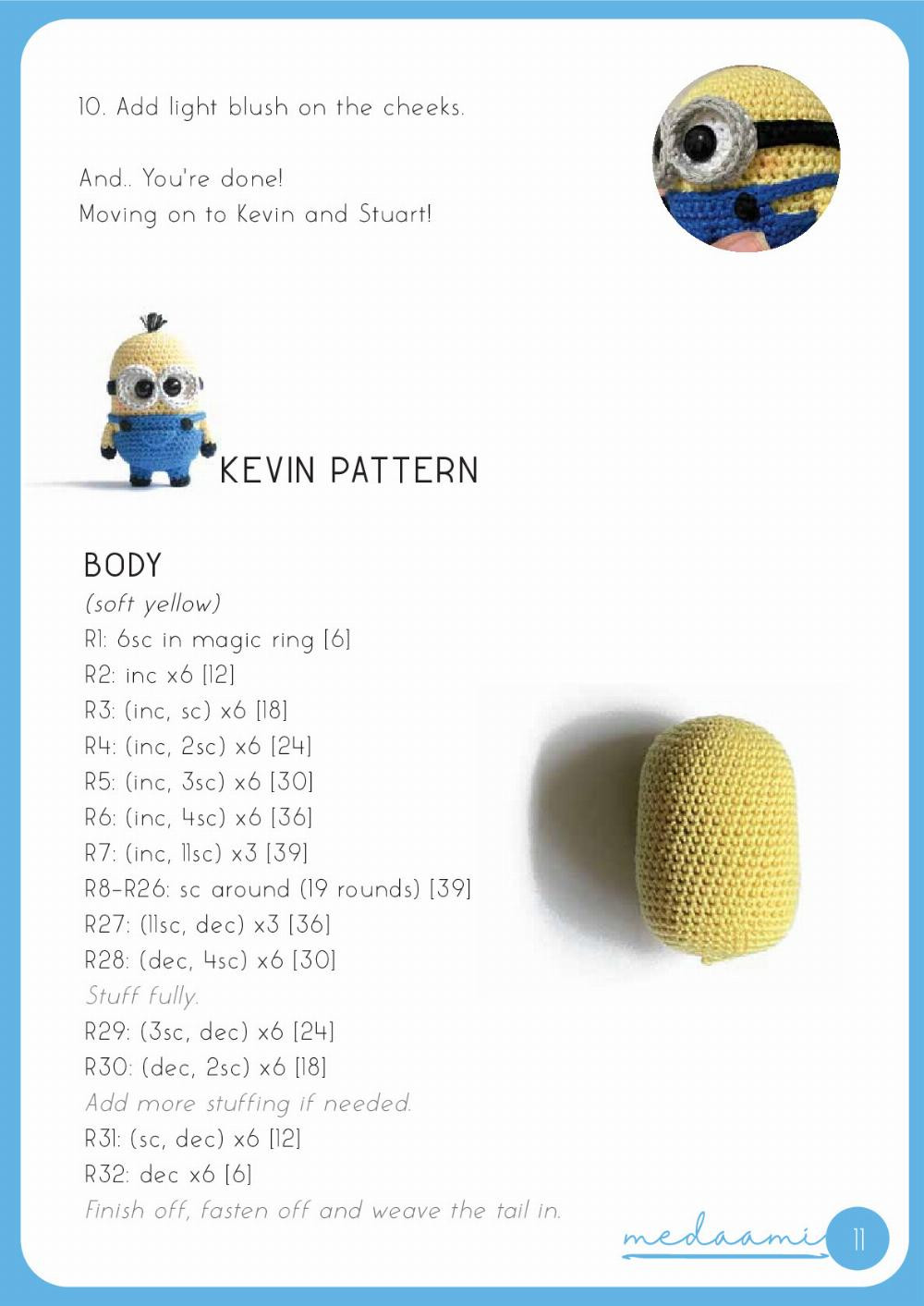 minions crochet pattern