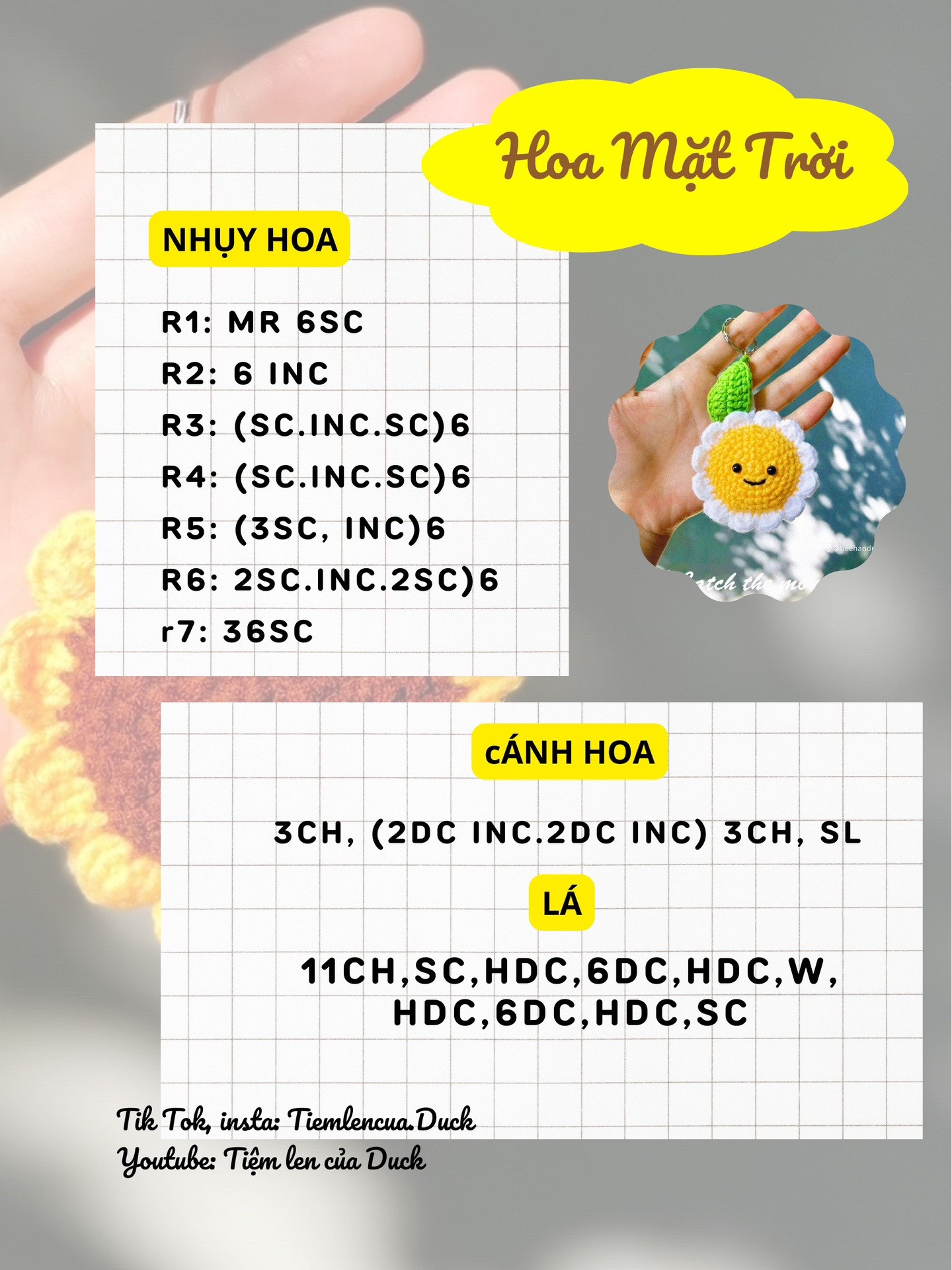 móc khóa hướng dương