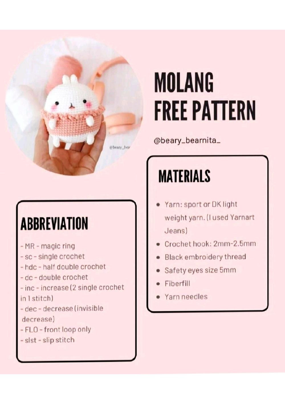 molang free pattern