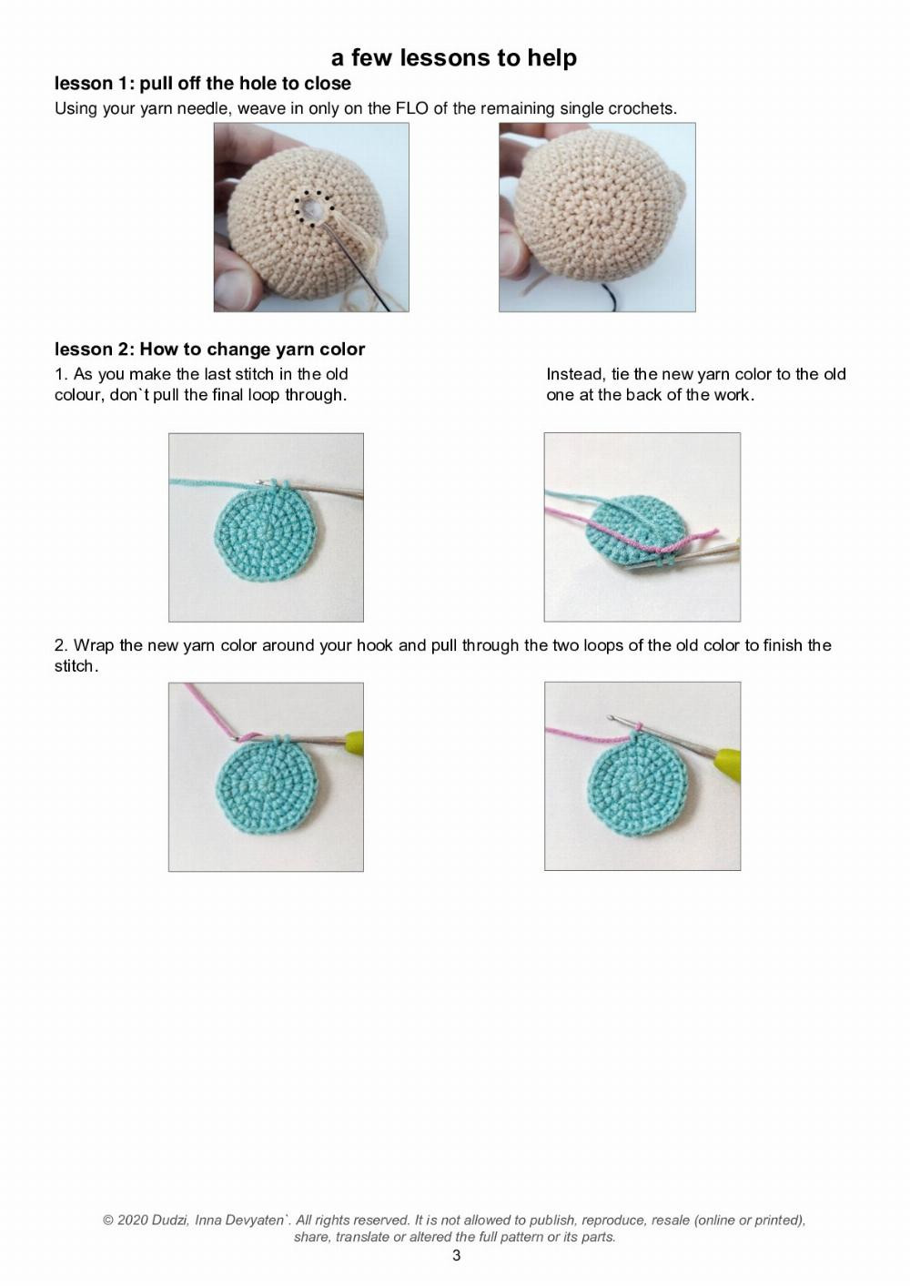 monkey + sleeping cap + slippers nanny crochet pattern