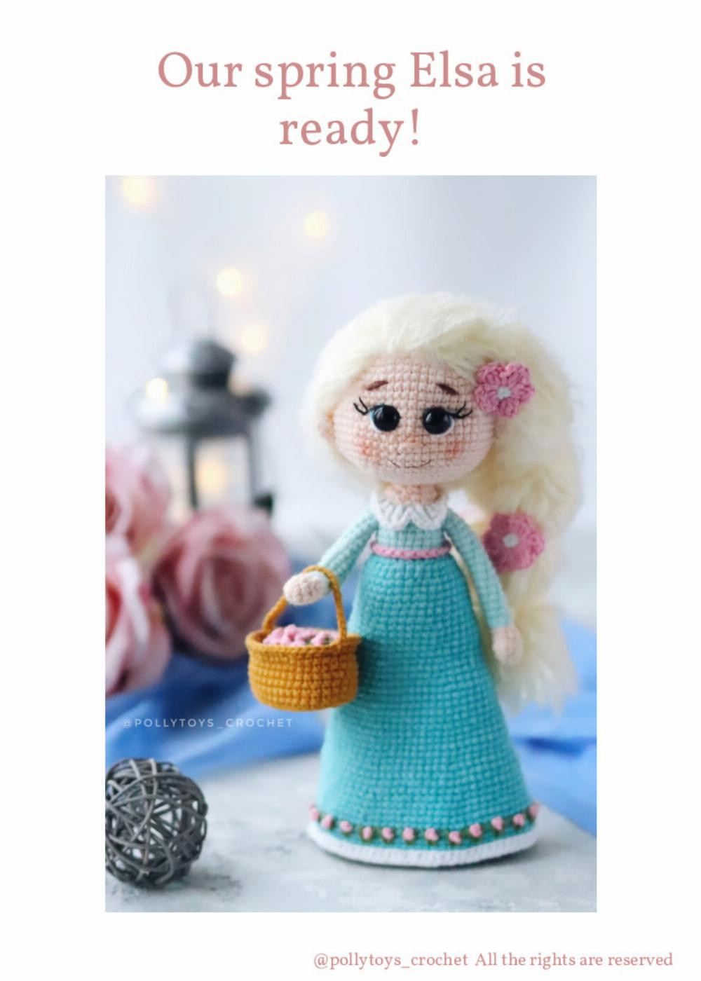 pattern crochet doll spring elsa