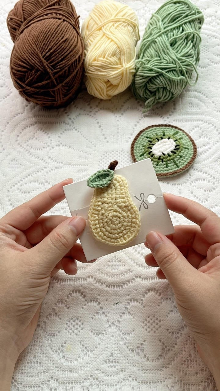 pear hairpin crochet pattern