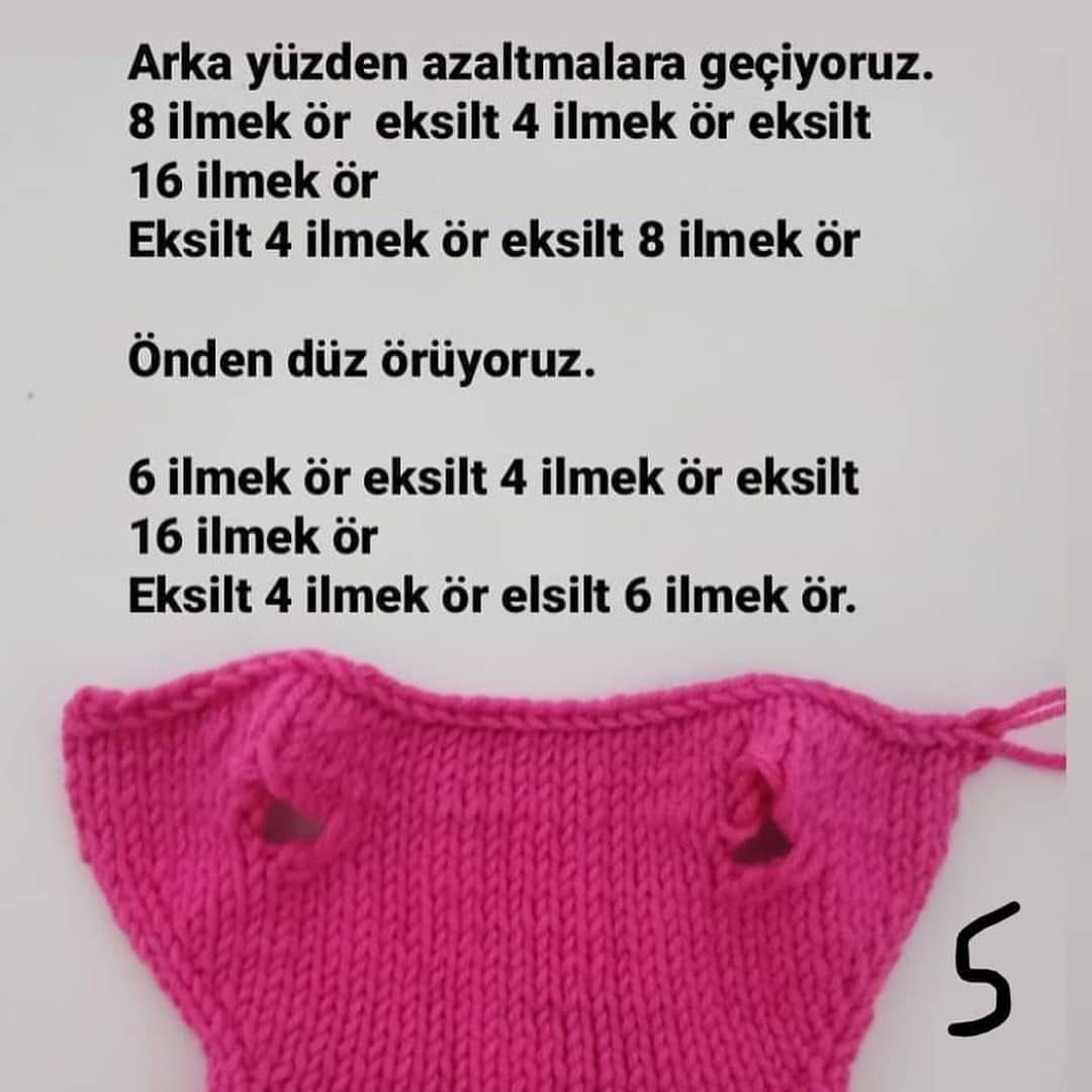 Pembe bebek elbisesi tığ işi modeli.