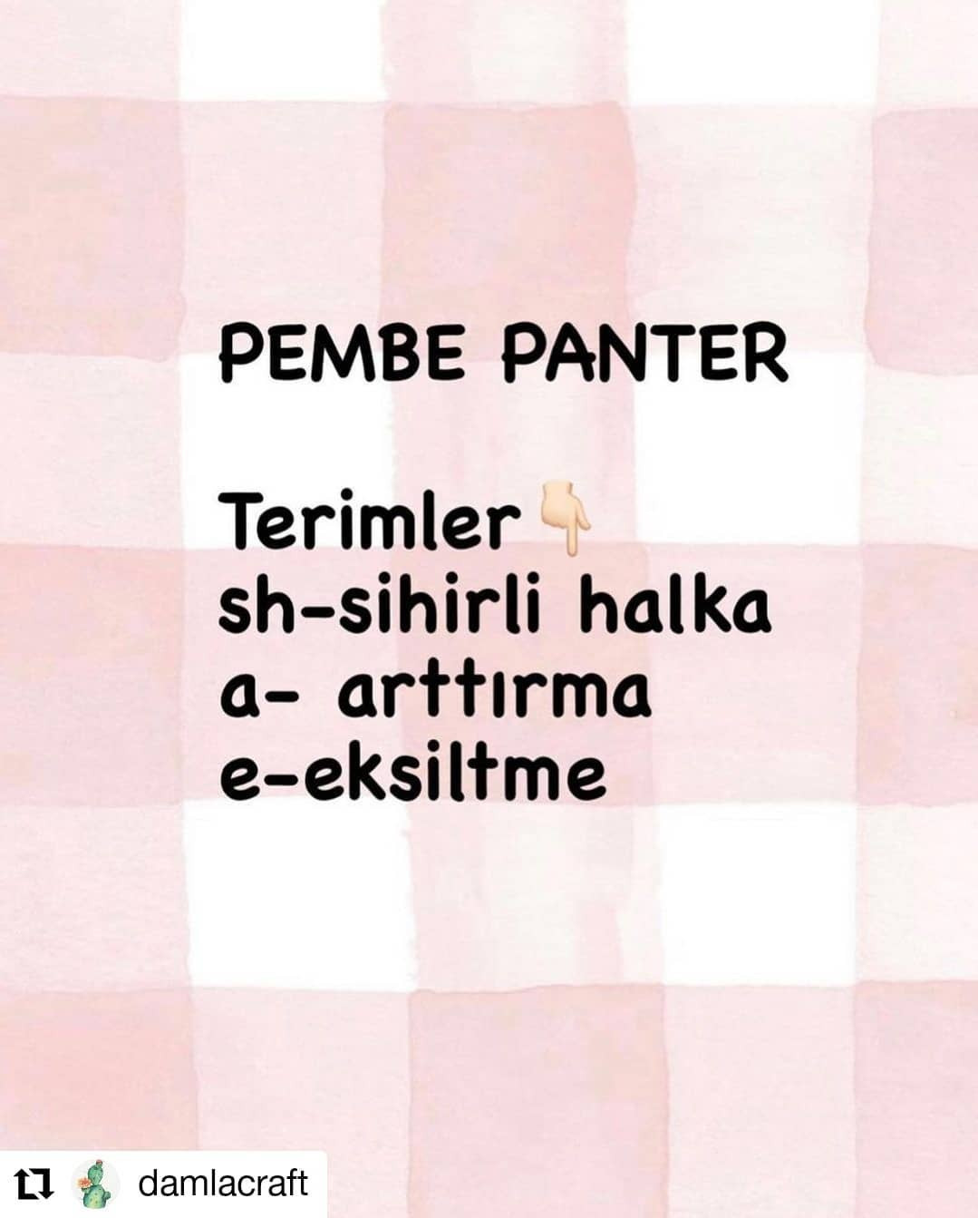 Pembe leopar tığ işi modeli, sarı gözlü, beyaz göbekli.