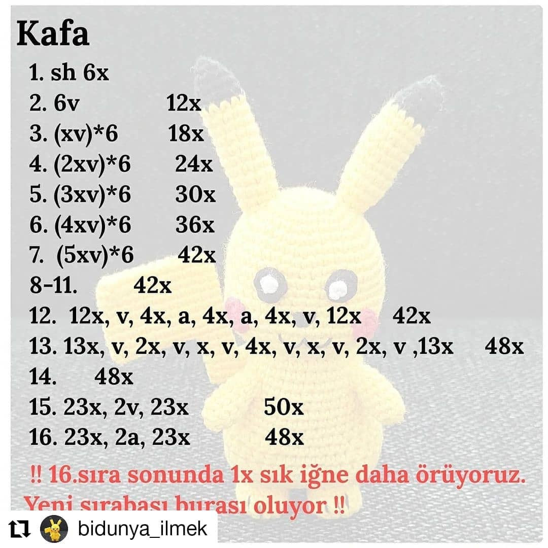 PIKACHU TARİFİ