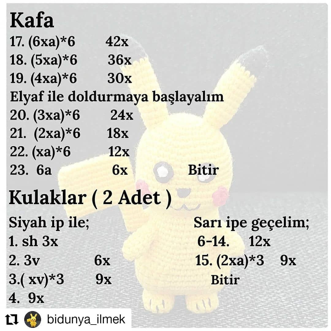 PIKACHU TARİFİ