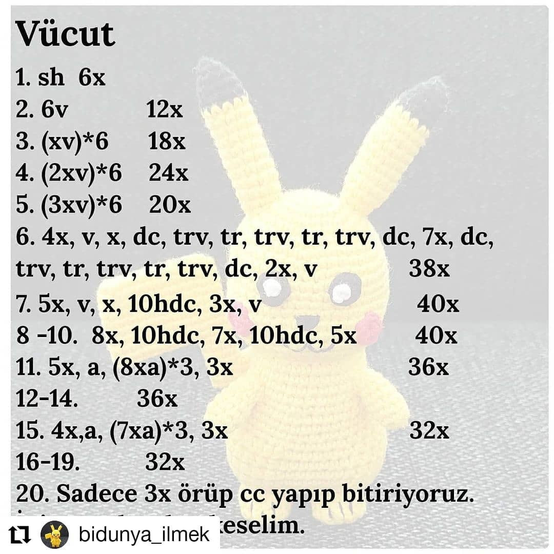 PIKACHU TARİFİ