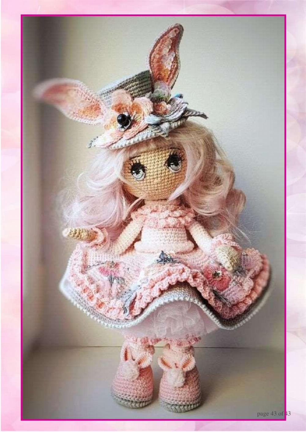 pink bunny crochet pattern