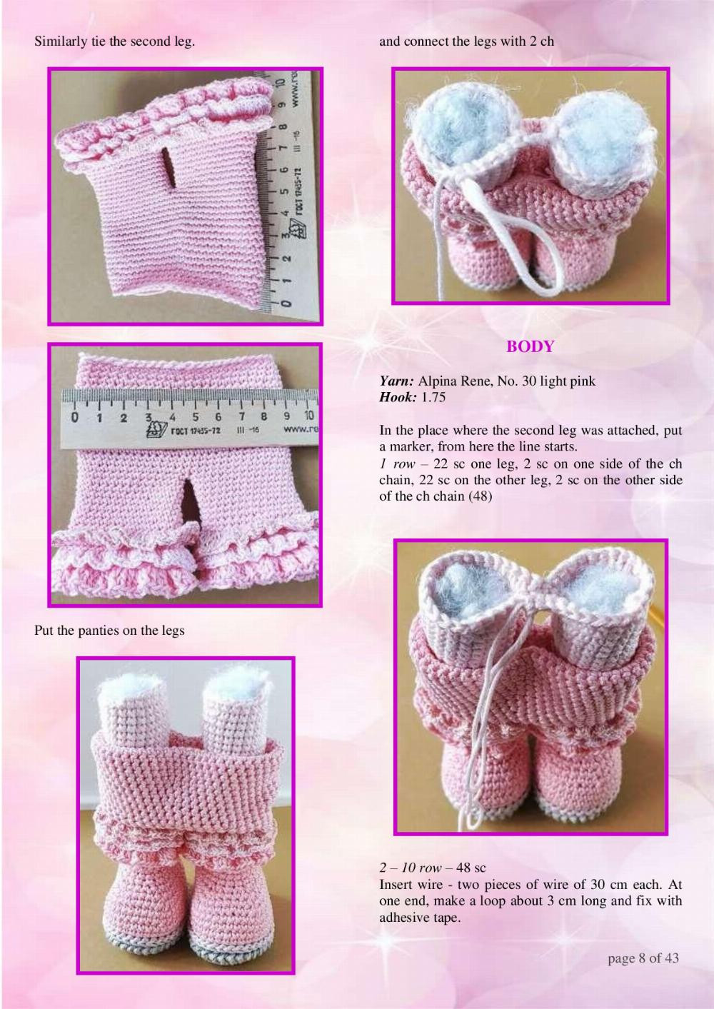 pink bunny crochet pattern