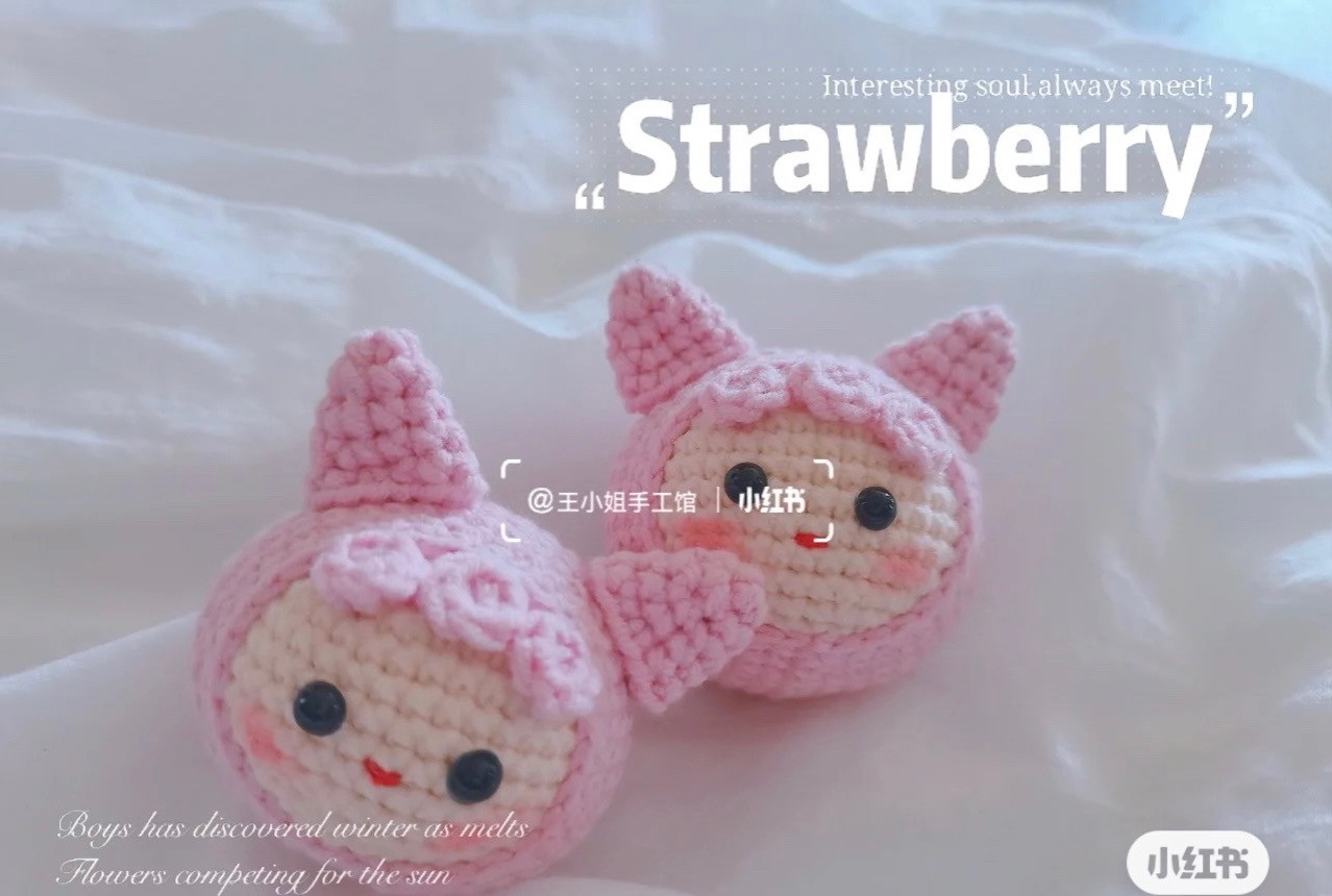Pink kuromi crochet pattern